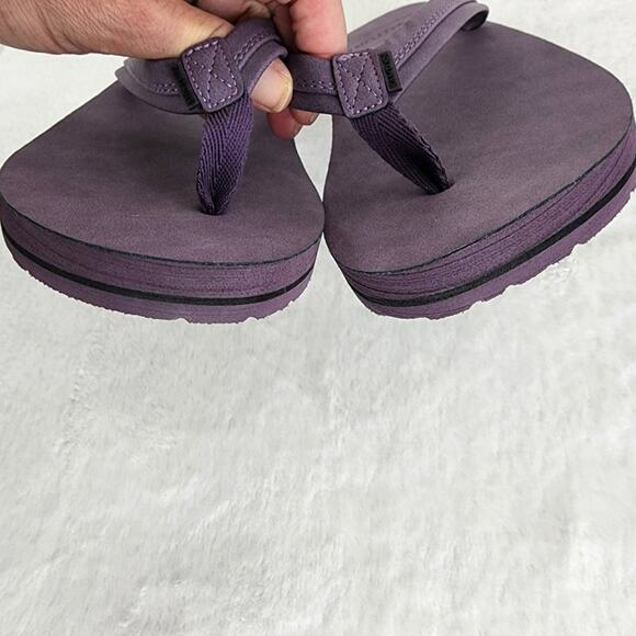 Fanture Flip-Flops Women EU41/US10 Purple Comfort Sandals Soft Fabric & Insole - Picture 5 of 9